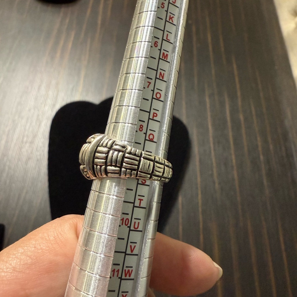 Joseph Esposito Sterling Silver Woven Pattern Ring - image 3